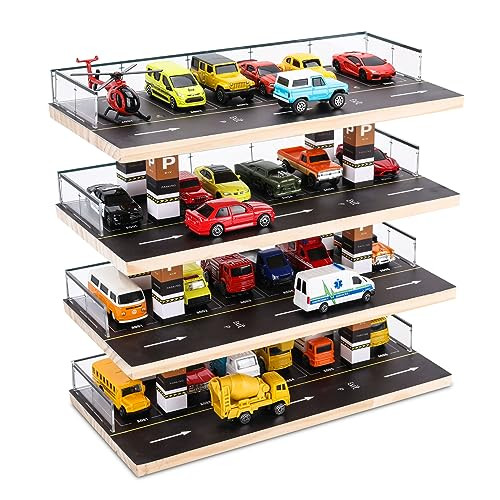 Hot Wheels & Matchbox Display Case, 1/64 Scale Diecast Toy Car Storage, Parking Garage Diorama - ... | Amazon (US)