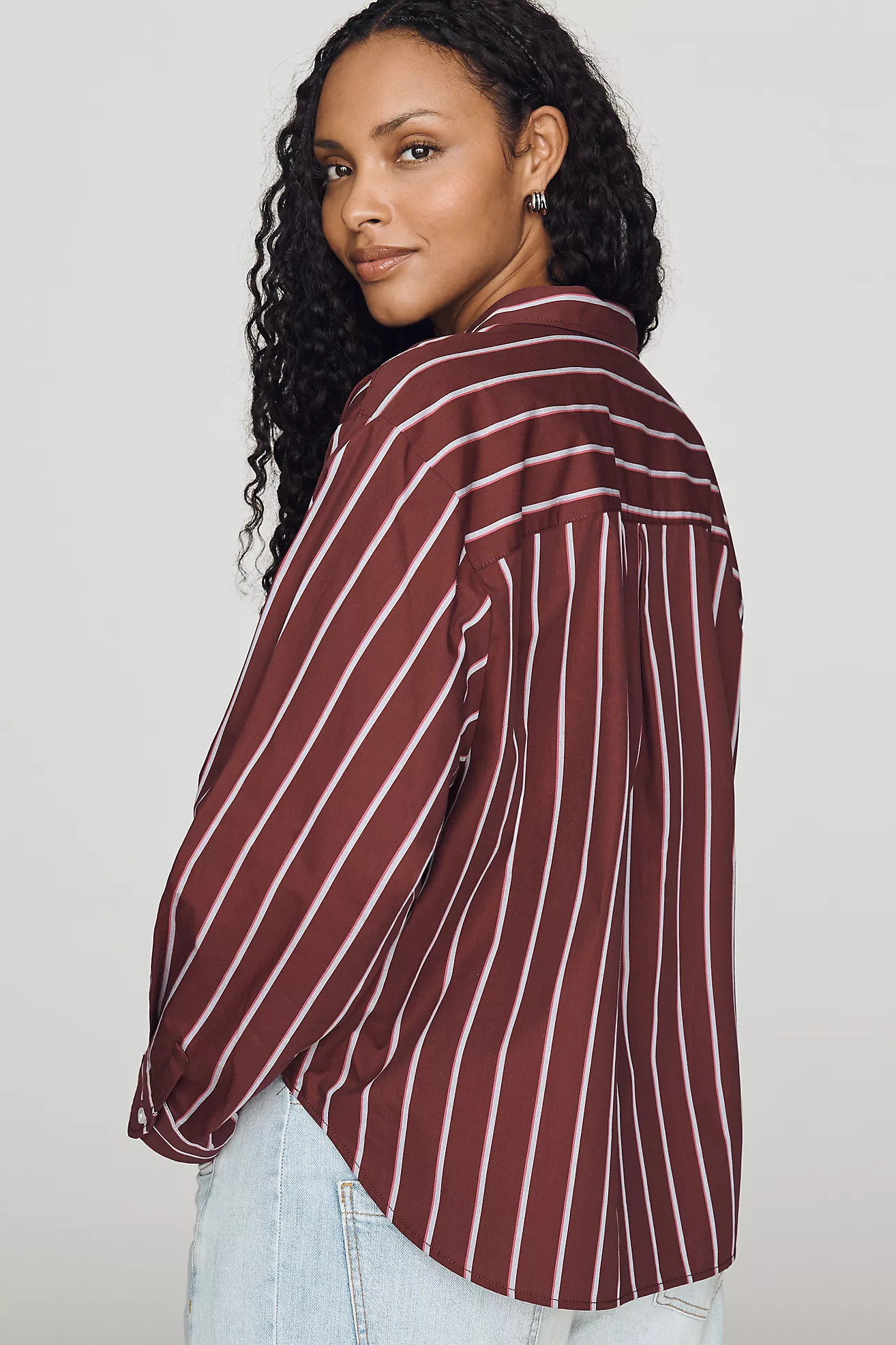 Maeve Shrunken Bennet Buttondown Shirt | Anthropologie (US)