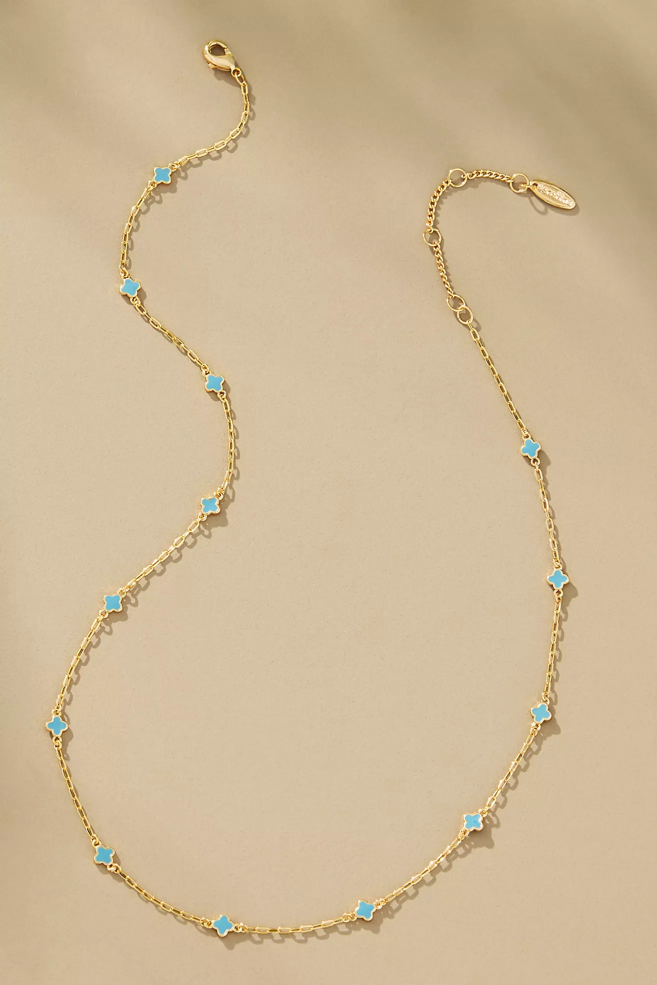 Tiny Clover Chain Necklace | Anthropologie (US)