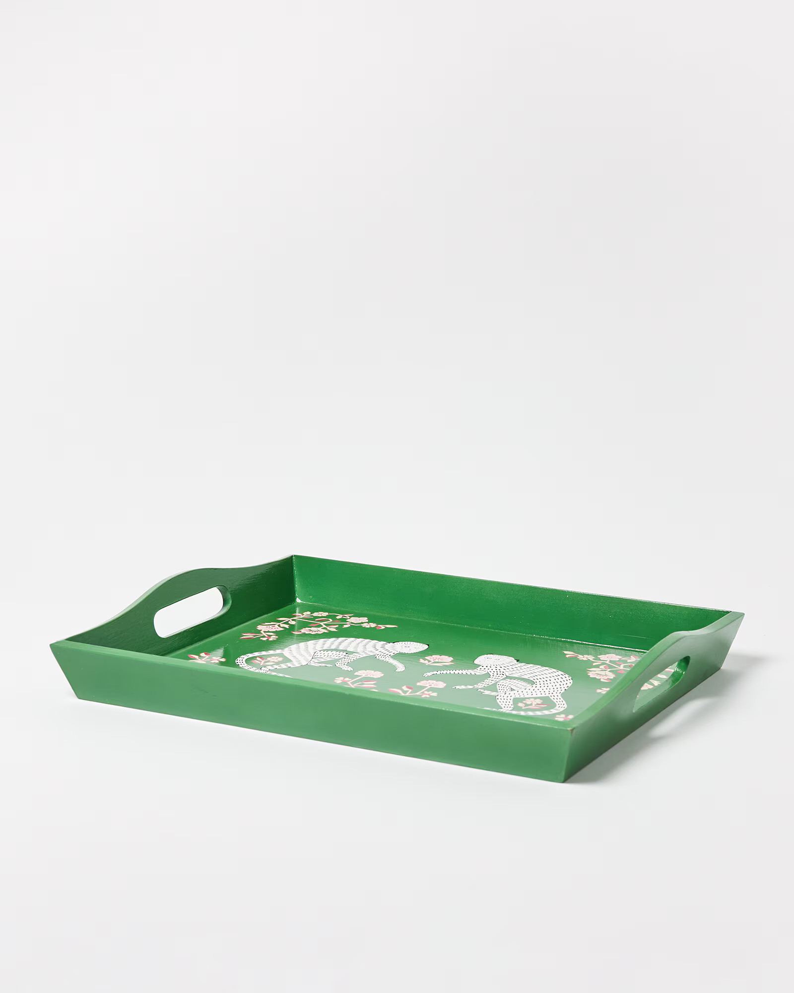 Morris the Monkey Green Handpainted Tray | Oliver Bonas (Global)