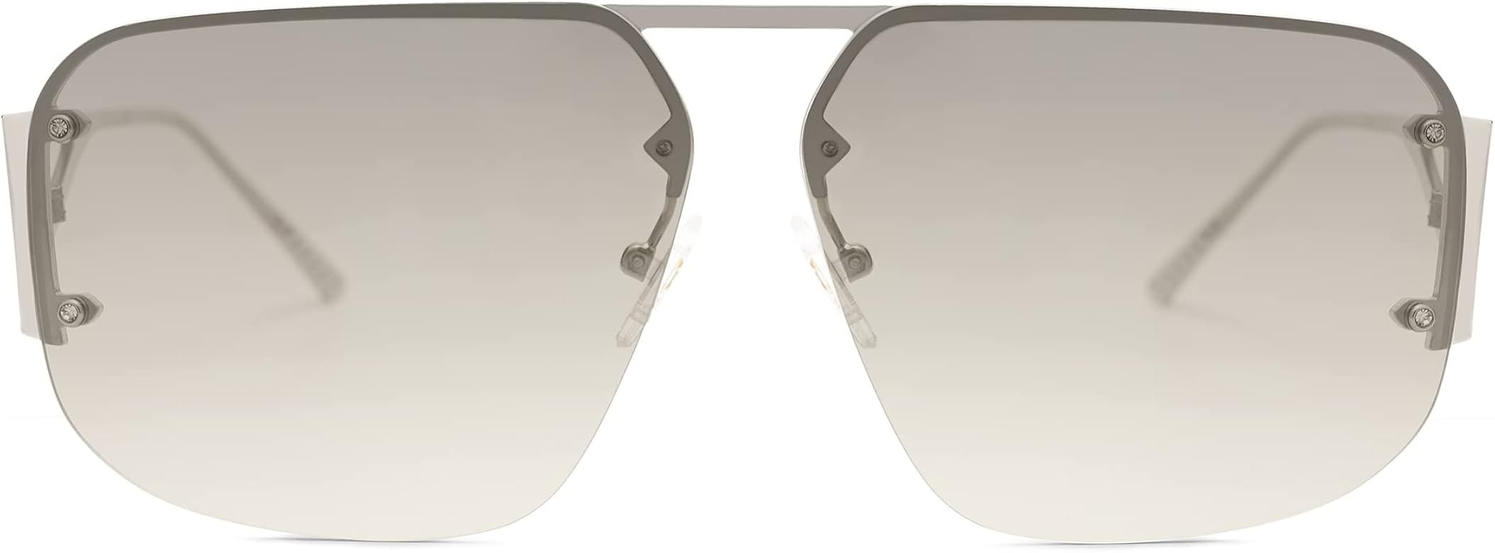 SOJOS Trendy Aviator Sunglasses Mens Womens Retro Metal Rimless Frame Shades Lentes De Sol Para M... | Amazon (US)