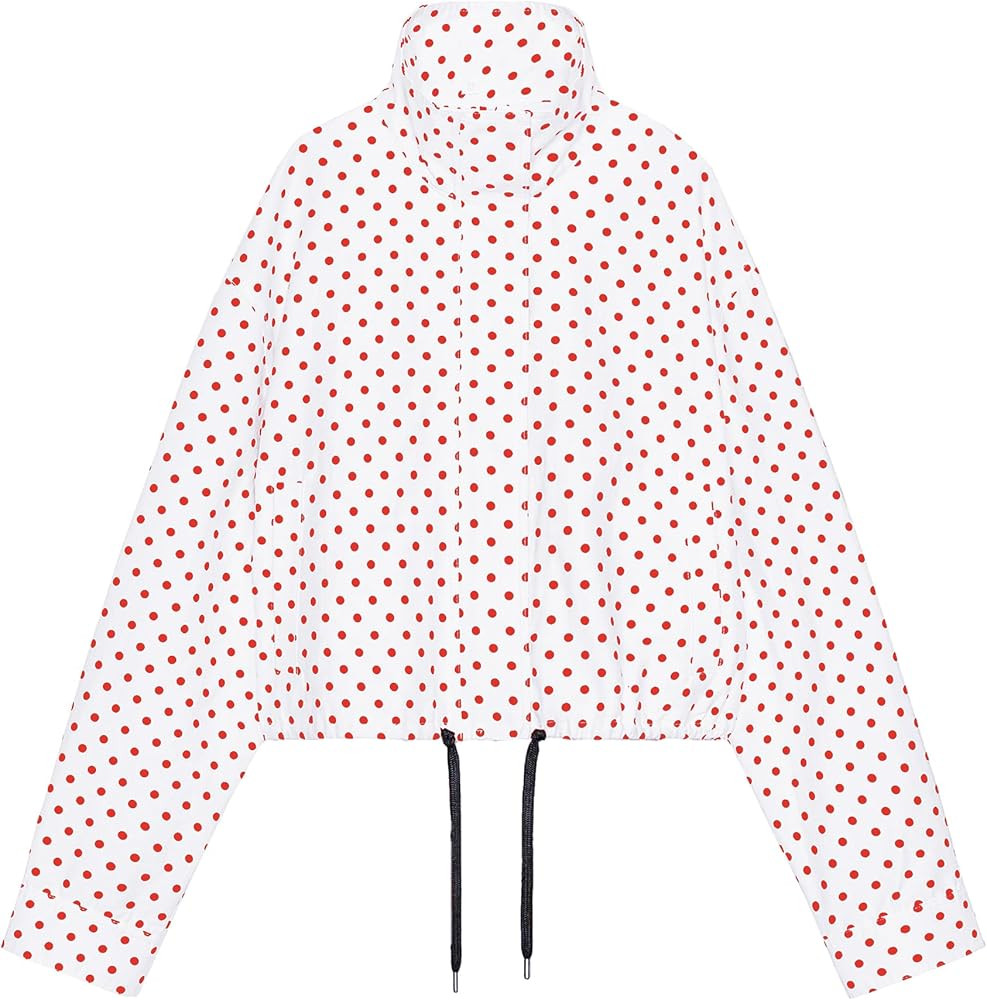 Songling Women Polka Dot Jacket Lightweight Zip Up Coat 2026 Trendy Fall Outfits Cropped Spring J... | Amazon (US)