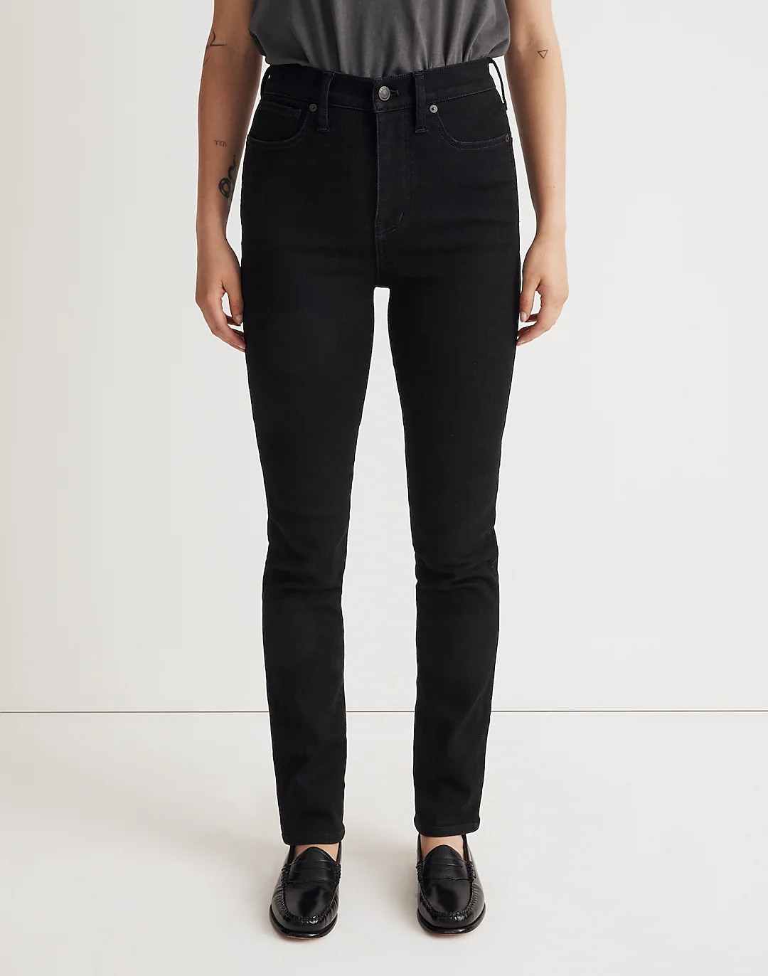 Stovepipe Jeans in Black Rinse Wash | Madewell