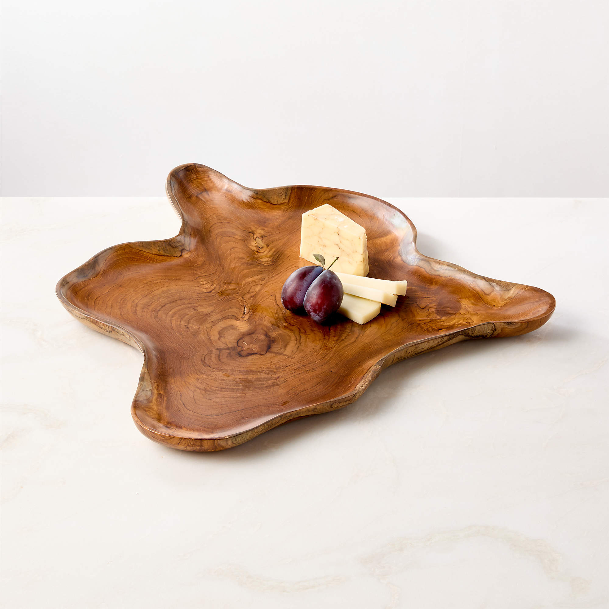 Zacari Teak Root Platter + Reviews | CB2 | CB2