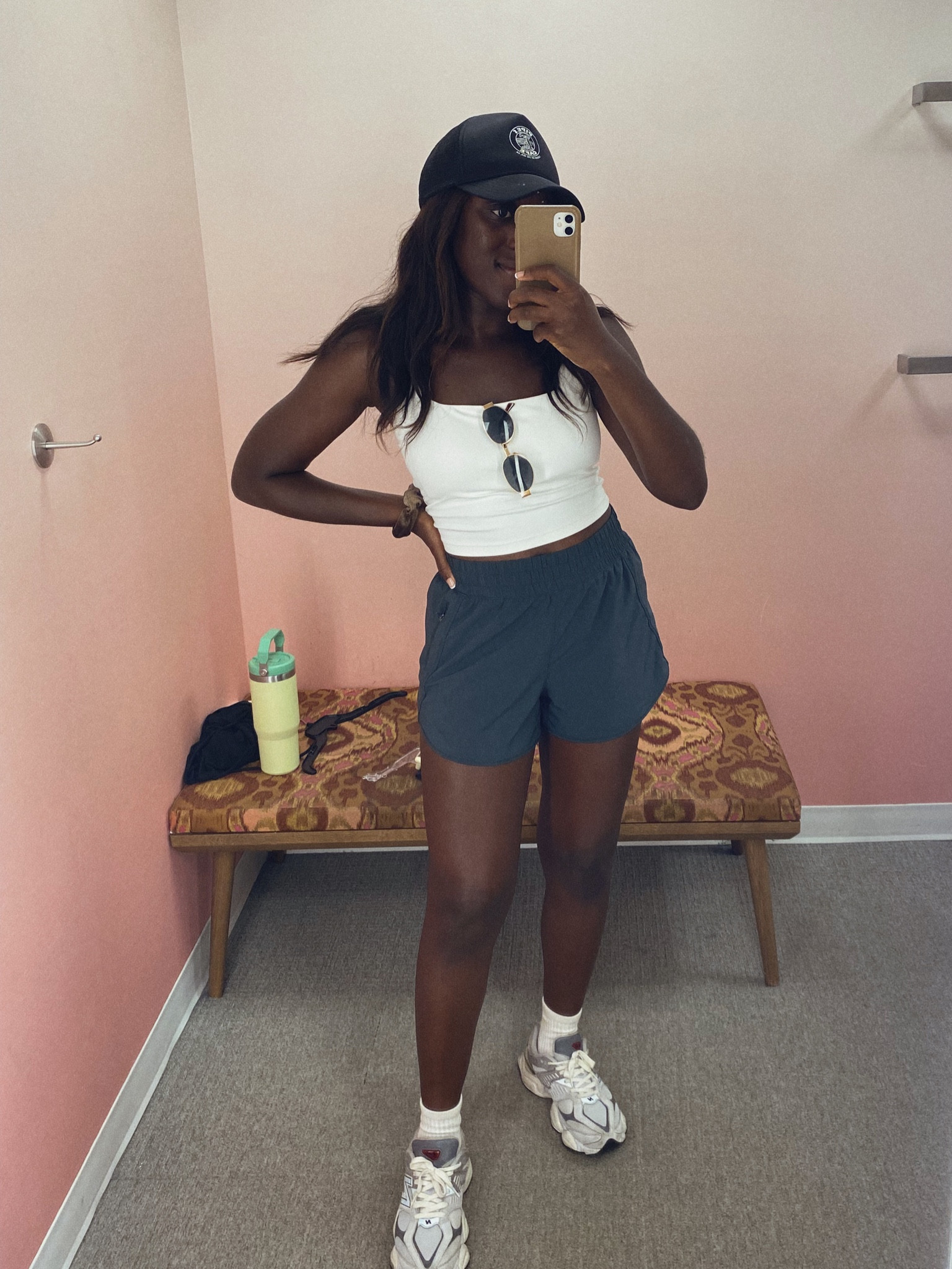 Fave  Amazon workout clothes 
medium top (could wear a small), small bottoms 

#LTKFitness #LTKFindsUnder50 #LTKFindsUnder100