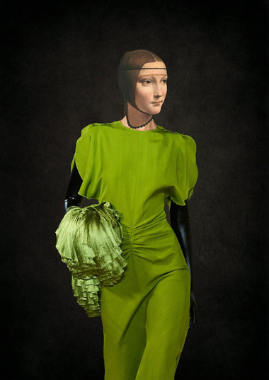 Limited Edition Fine Art Giclee Fashion Collage A2 Print 'Victoria Beckham 1490'