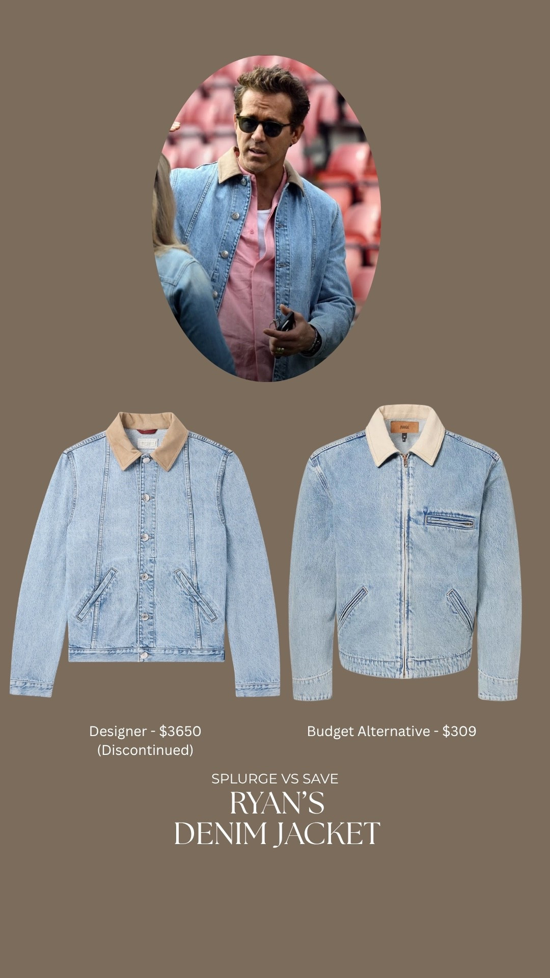 Get Ryan Reynolds’ look for less! His Brunello Cucinelli jacket is discontinued but Paige has a great alternative available now!

#LTKOver40 #LTKWorkwear #LTKMens