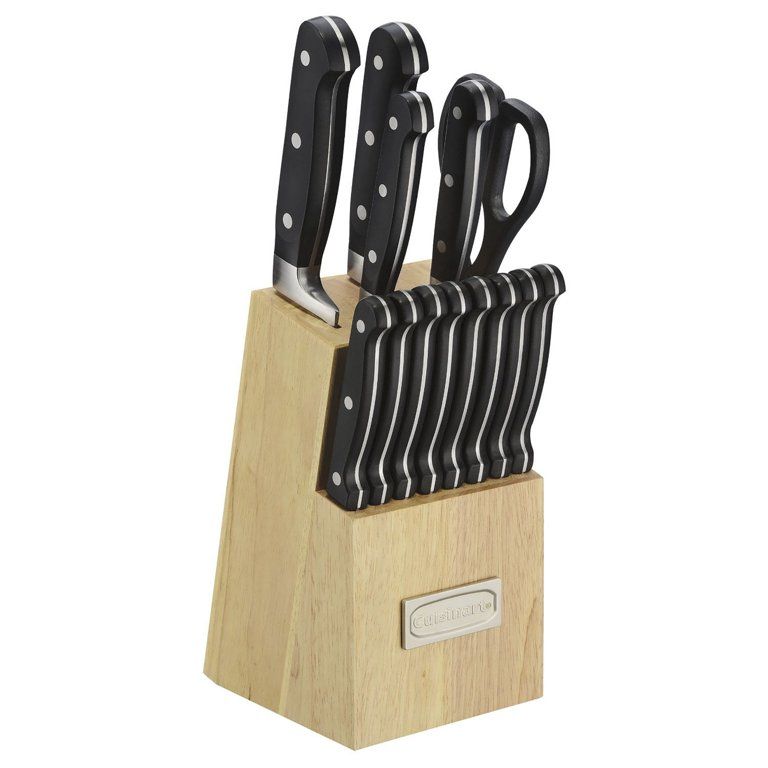 Cuisinart Advantage Forged Triple-Rivet Cutlery 14-Piece Block Set | Walmart (US)