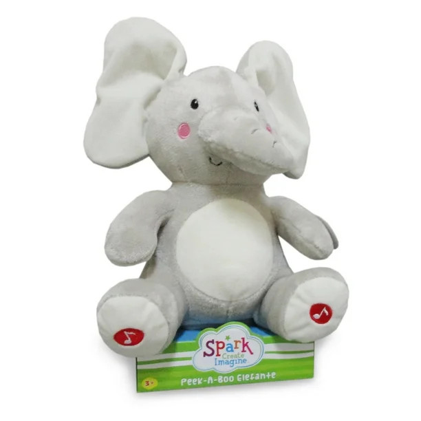 Spark Create Imagine 12.5" Peek-A-Boo Elephant Plush Toy - Walmart.com | Walmart (US)