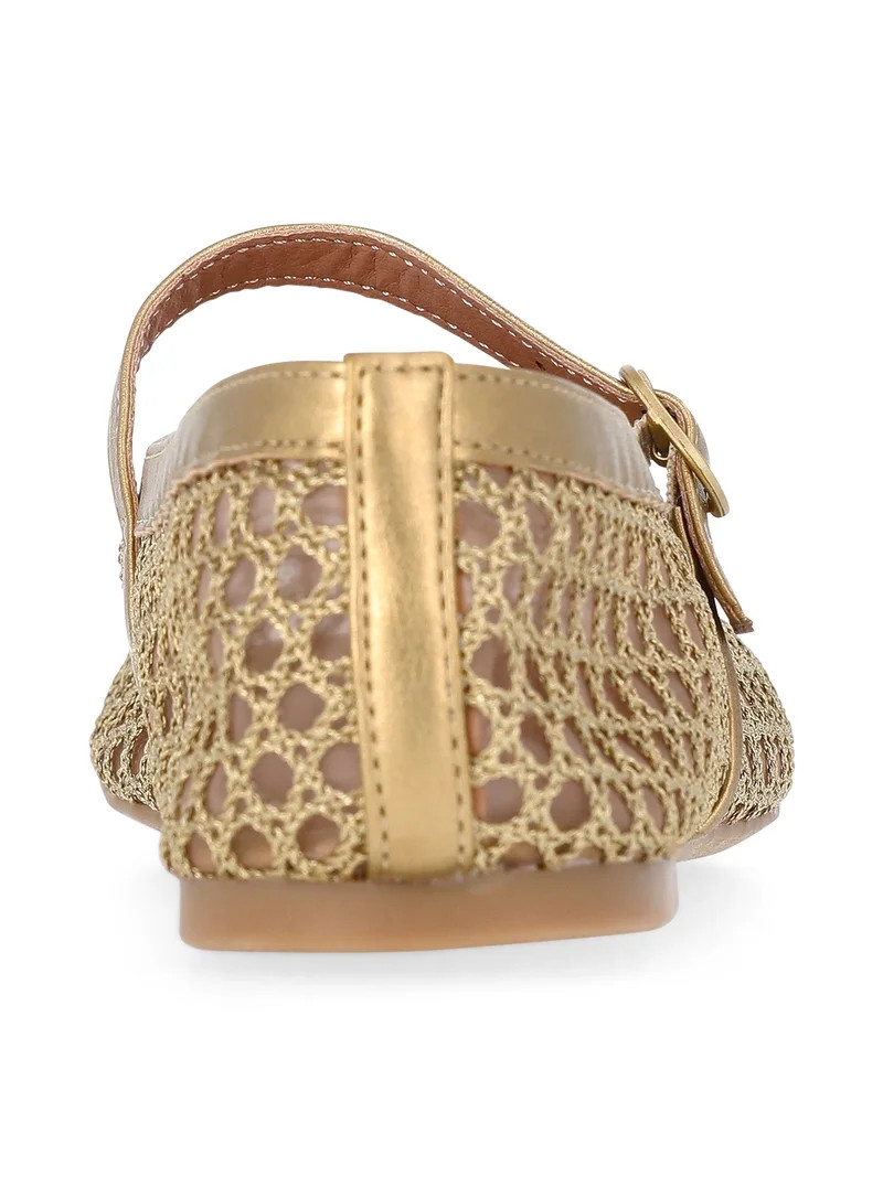 No Boundaries Women’s Mesh Mary Jane Flats | Walmart (US)