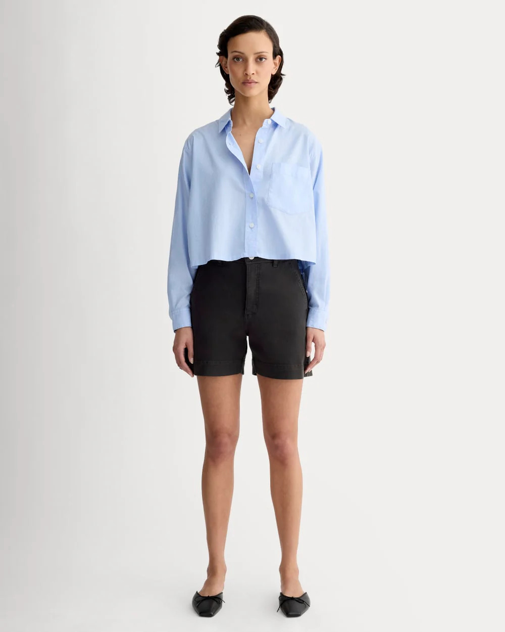 Everlane Utility Short | Black | 4 | Cotton | Everlane
