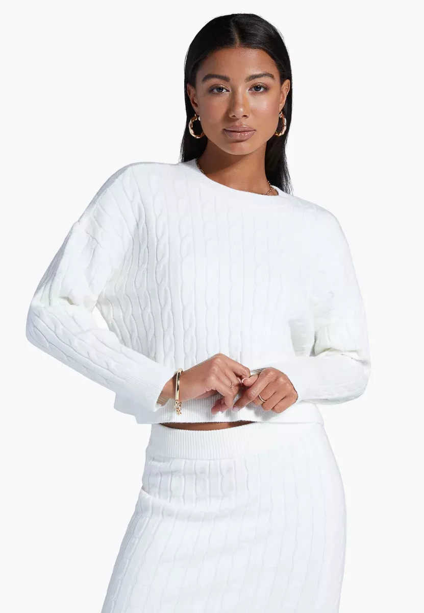 VIP Lounge Cable Knit Sweater