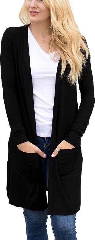 Women’s Soft Long Sleeve Pocket Cardigan | Amazon (US)