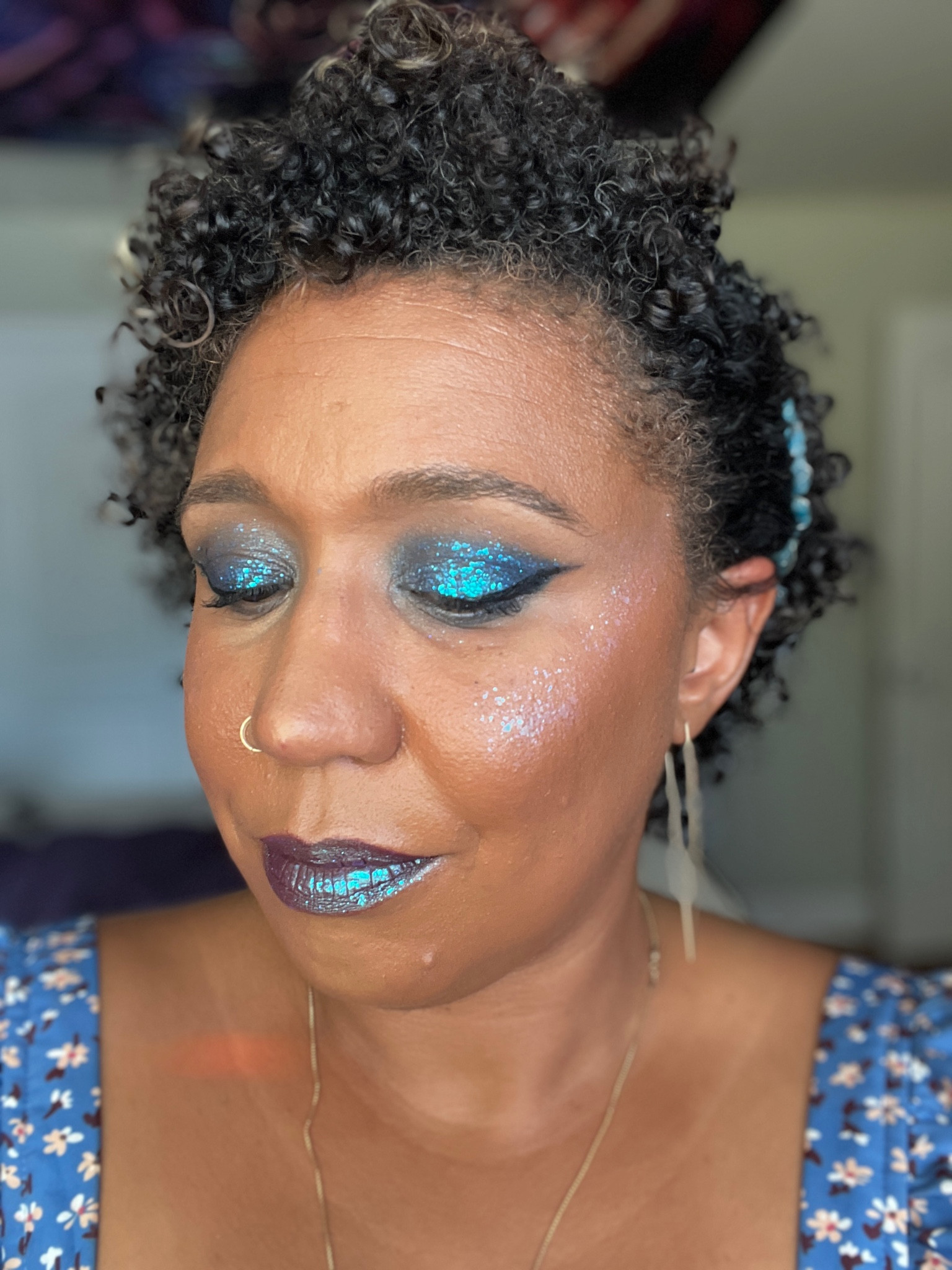 Obsessed with these Danessa myricks infinity flakes gel pots. These colors are perfect for any festival. Burning Man I am ready for you. 

I have the infinity flakes on my eyelids, top of my cheeks as well as my lips. 

I added Nars orgasm loose illuminating powder to the high points of my cheekbones. 

#danessamyricks #burningman2023 #festivalmakeup 

#LTKover40 #LTKparties #LTKbeauty