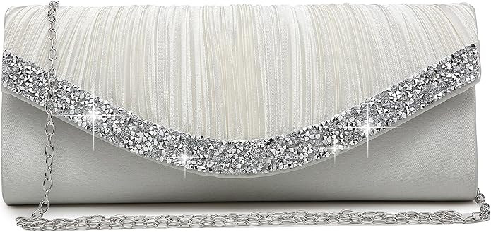 Dasein Clutch Purses for Women Evening Bags Formal Clutches with Rhinestones for Wedding Party Pr... | Amazon (US)