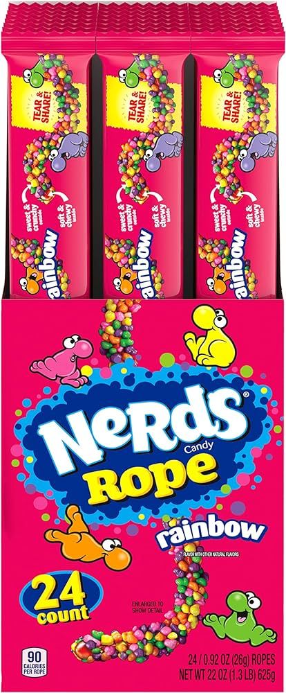 Nerds Rope Candy, Rainbow, 0.92 Ounce (Pack of 24) | Amazon (US)