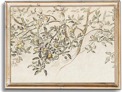 uniro Neutral Vintage Wall Art, Farmhouse Wall Decor Tree Sketch Wall Painting Canvas Prints Coun... | Amazon (US)
