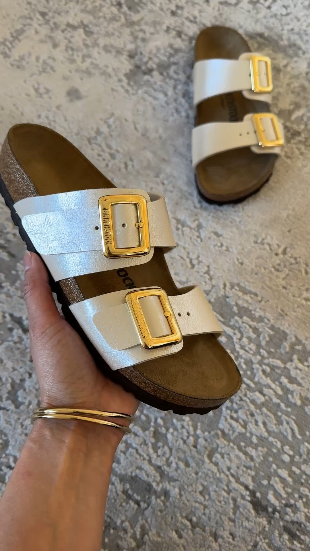 Spring fashion. Vacation. 
Birkenstock slide sandals. True to size. 
Some retailers are only offering narrow width; check the width you are ordering with chosen retailer  

#LTKTravel #LTKFestival #LTKShoeCrush