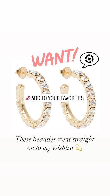 Style crush: Beautifully extravagant large golden hoop earrings with rhinestones by Dutch jewelry brand Lott.Gioielli 💫

Size Ø 4,5cm

They make a perfect gift for the jewelry loving fashionista in your life. I added them on my wishlist right away 💝

Strass earrings, zirconias, gold plated, statement earrings, party earrings, holiday jewelry, gift ideas, sparkly jewelry, glamorous jewelry, costume jewelry #ltkfashion #ltkeurope #holidaygiftideas

#LTKGiftGuide #LTKHoliday #LTKparties