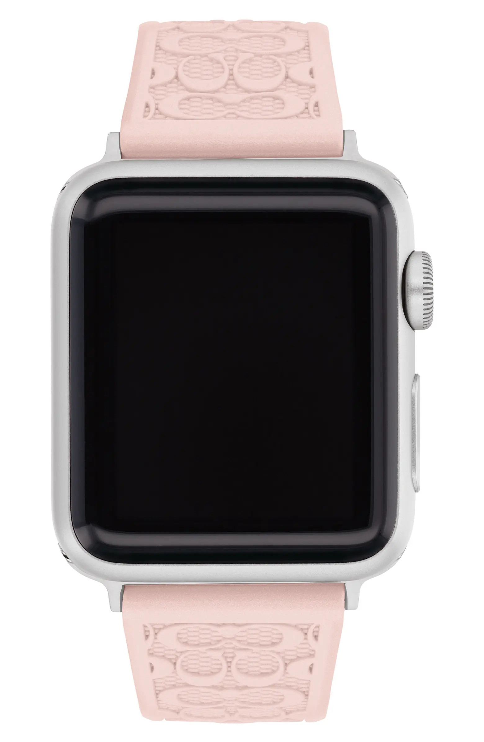 COACH Signature C Silicone Apple Watch® Watchband | Nordstrom | Nordstrom