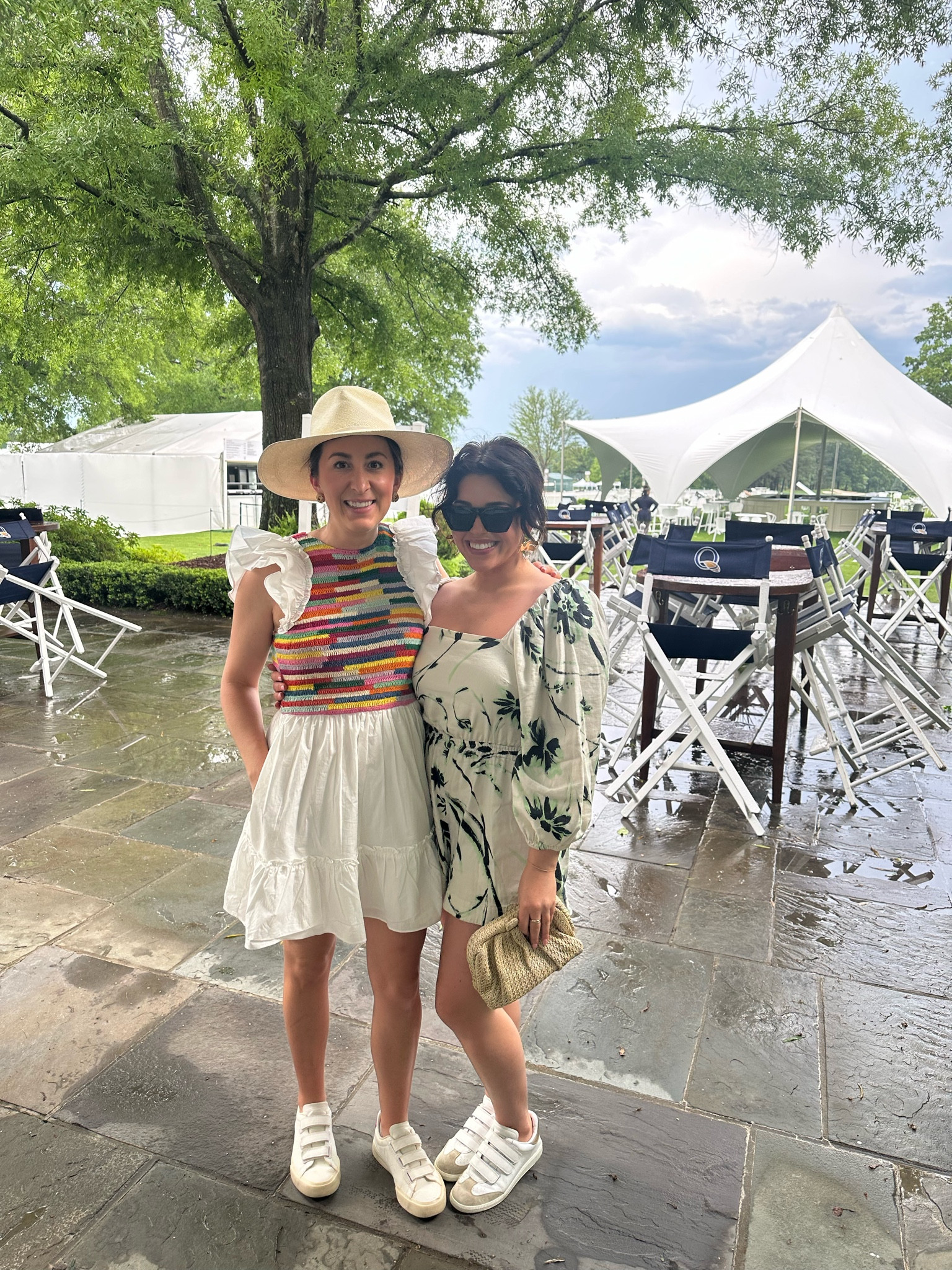 Golf tournament outfit- this Saylor dress got so many compliments! I love the crochet detail 