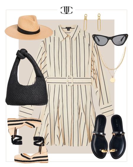 A classic shirt dress with thin vertical lines and a belted waist is always a great idea.

Use code JESS20 for 20% of your purchase for Karen Millen items. 

Shirt dress, summer dress, spring dress, sandals, sun hat, espadrilles, spring outfit 

#LTKover40 #LTKstyletip #LTKshoecrush