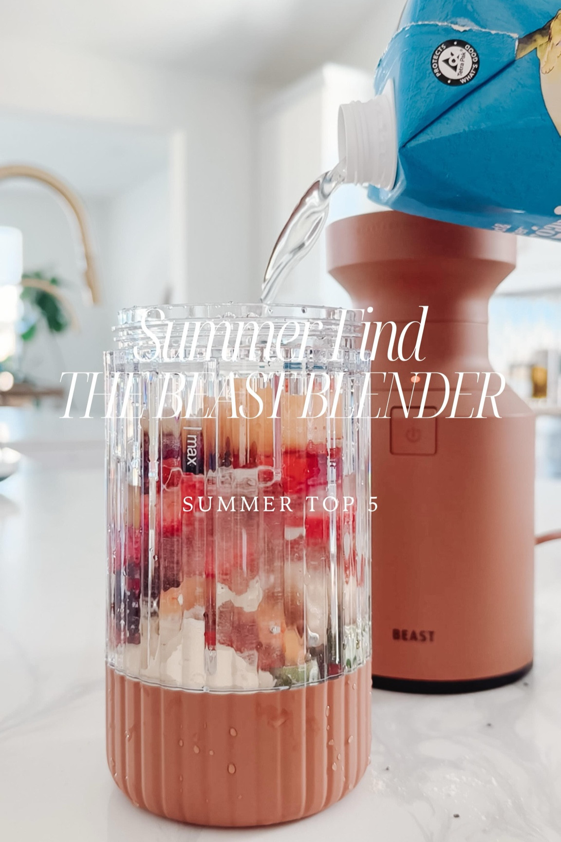 #2 of my top summer finds is the amazing @beasthealth mini blender. I love its power, versatility, easy to clean accessories, and compact size for storage. 

My go to recipe: 

- 1 cup of @vitacoco coconut water 
- 1 scoop of @bewellbykelly vanilla protein powder 
- 1 t of coconut oil 
- 1 t of chia seeds 
- 2 scoops of @vitalproteins collagen
- 1 handful of spinach 
- 1 cup of frozen fruit 

Comment “blender” for links!

-
-

#Blender #beasthealth #healthylifestyle #healthyeating #breakfast #smoothierecipes #