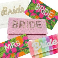 Bride Clutch, Bride Purse, Beaded Clutch Custom Personalized Gift, Engagement Gift For Bride, Honeym | Etsy (US)