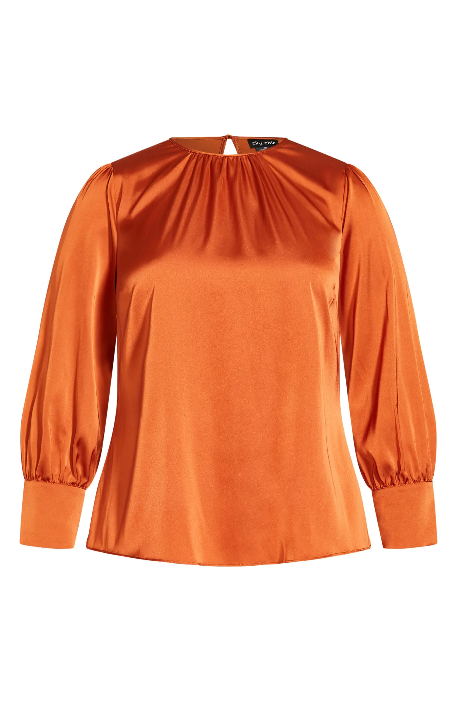 Aaliyah Long Sleeve Satin Blouse | Nordstrom