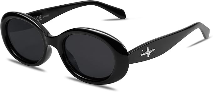 SOJOS Retro Oval Polarized Sunglasses for Women Men 90s Vintage UV400 Protection Tiny Sun Glasses... | Amazon (US)