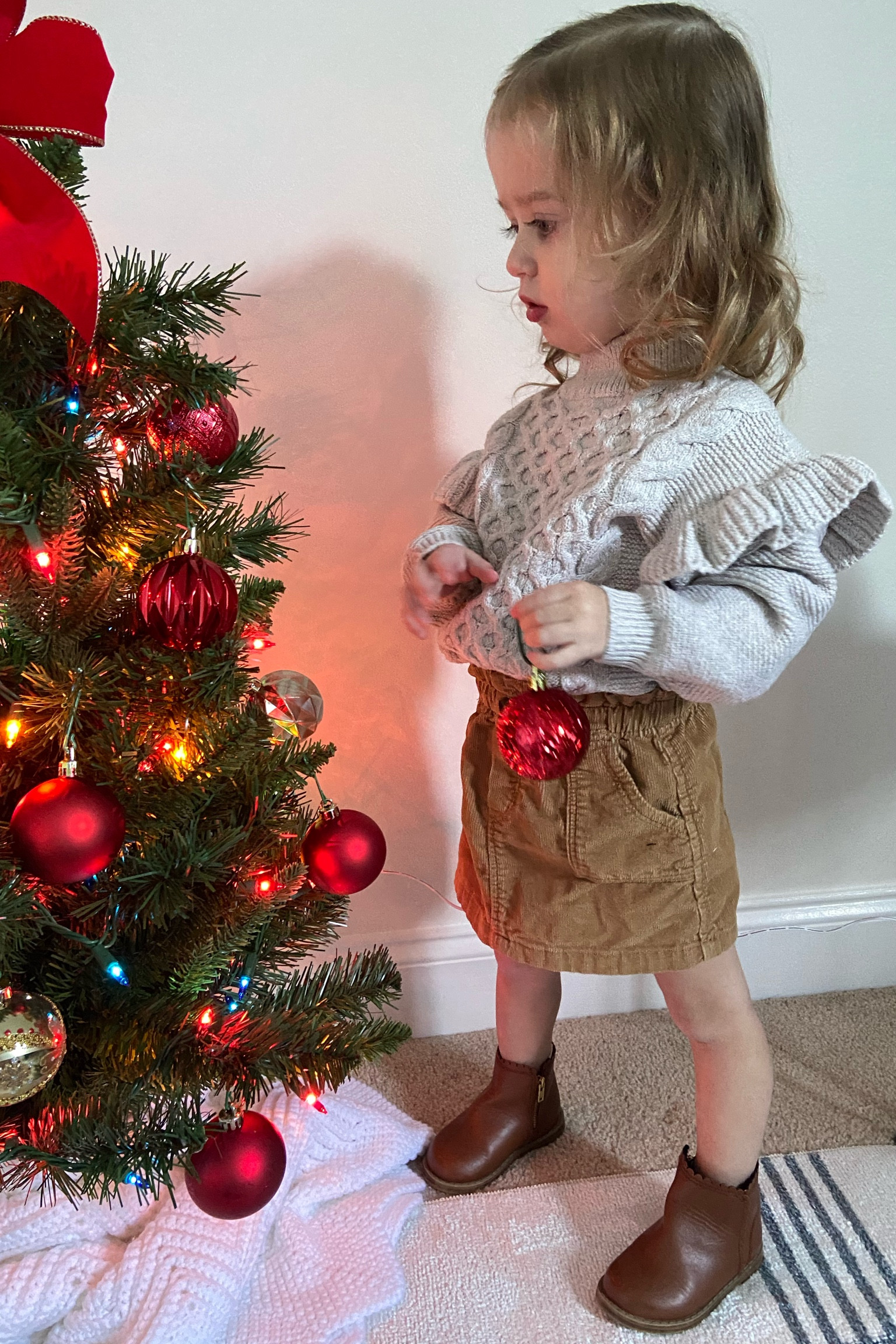 Toddler girl winter outfit. 

Affordable toddler outfit | Toddler Sweater | Old Navy Find | Toddler Skirt 

#LTKkids #LTKfindsunder50 #LTKfamily