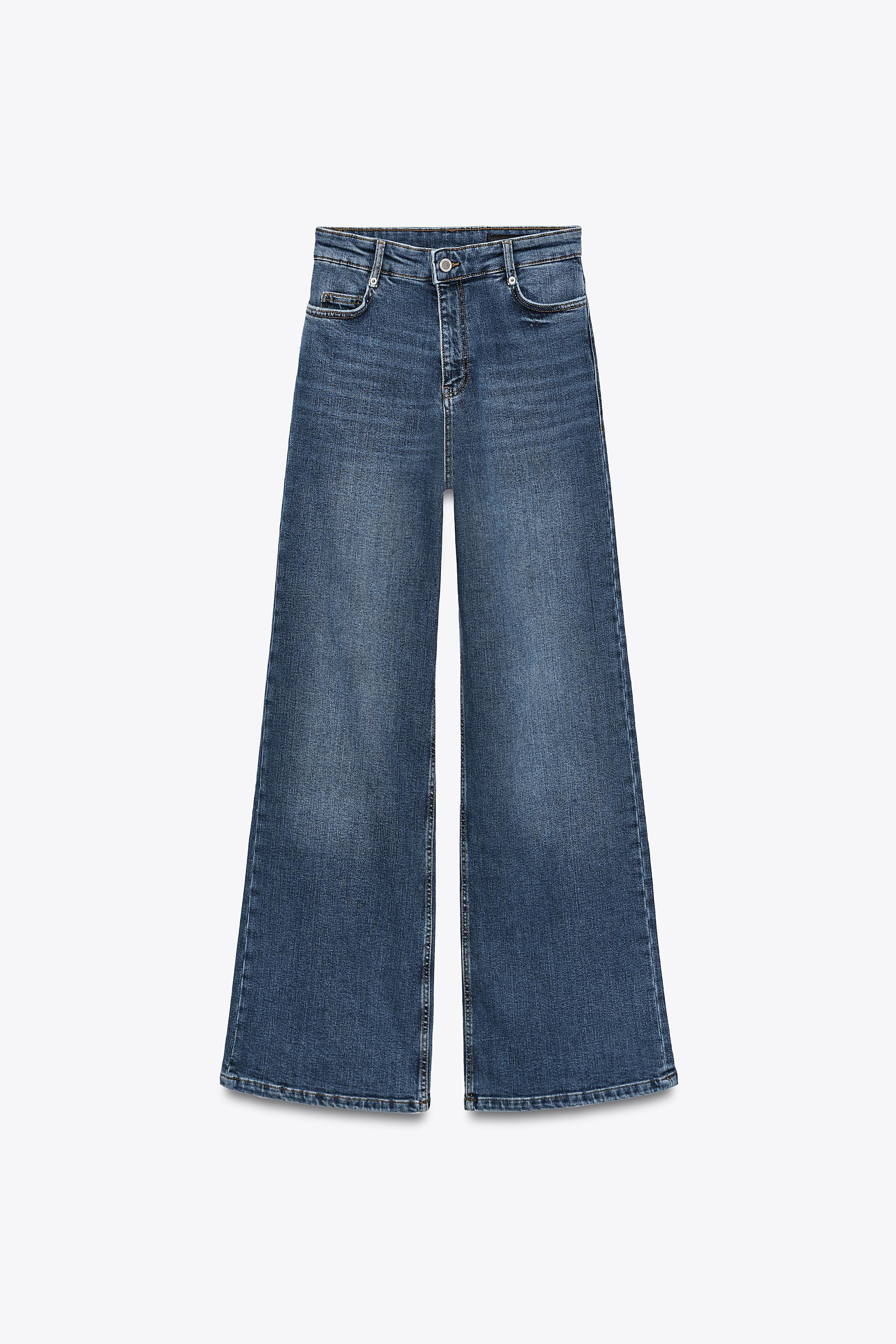 ZW COLLECTION HIGH RISE WIDE LEG JEANS | Zara US