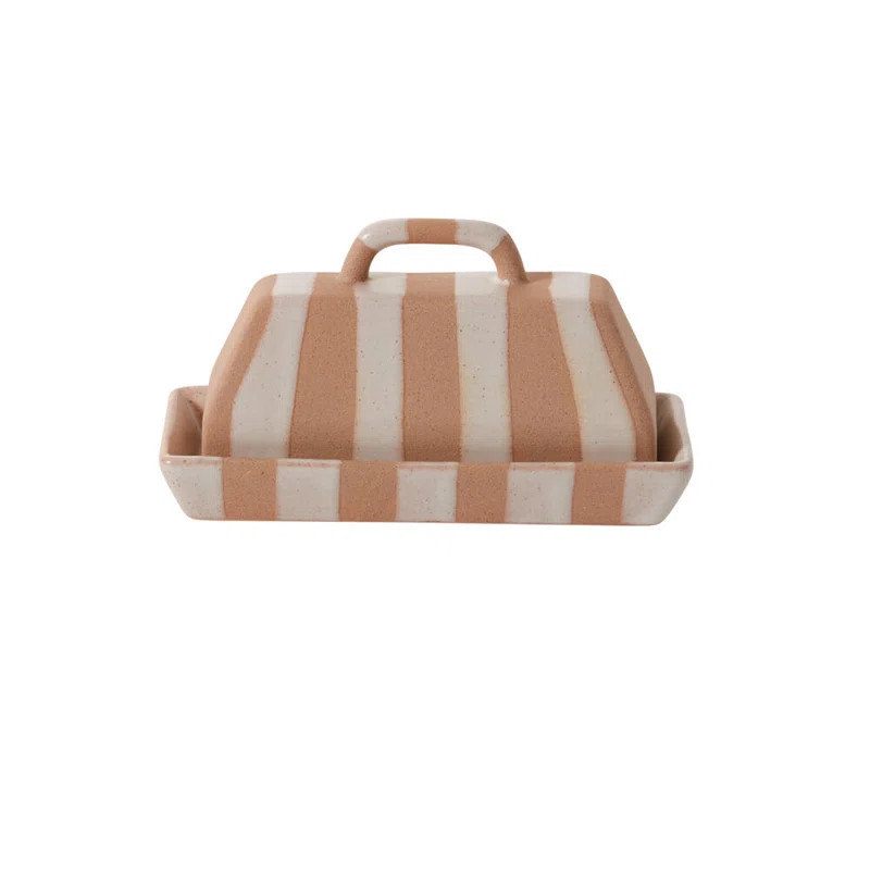 Jettie Rectangle Ceramic Butter Dish | Wayfair North America
