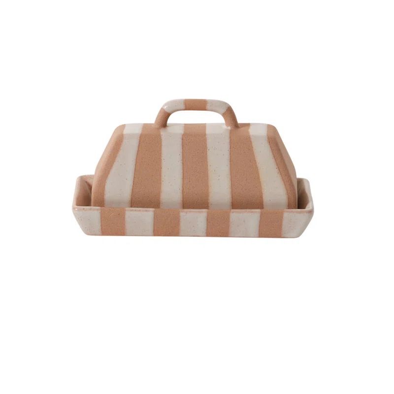 Jettie Rectangle Ceramic Butter Dish | Wayfair North America