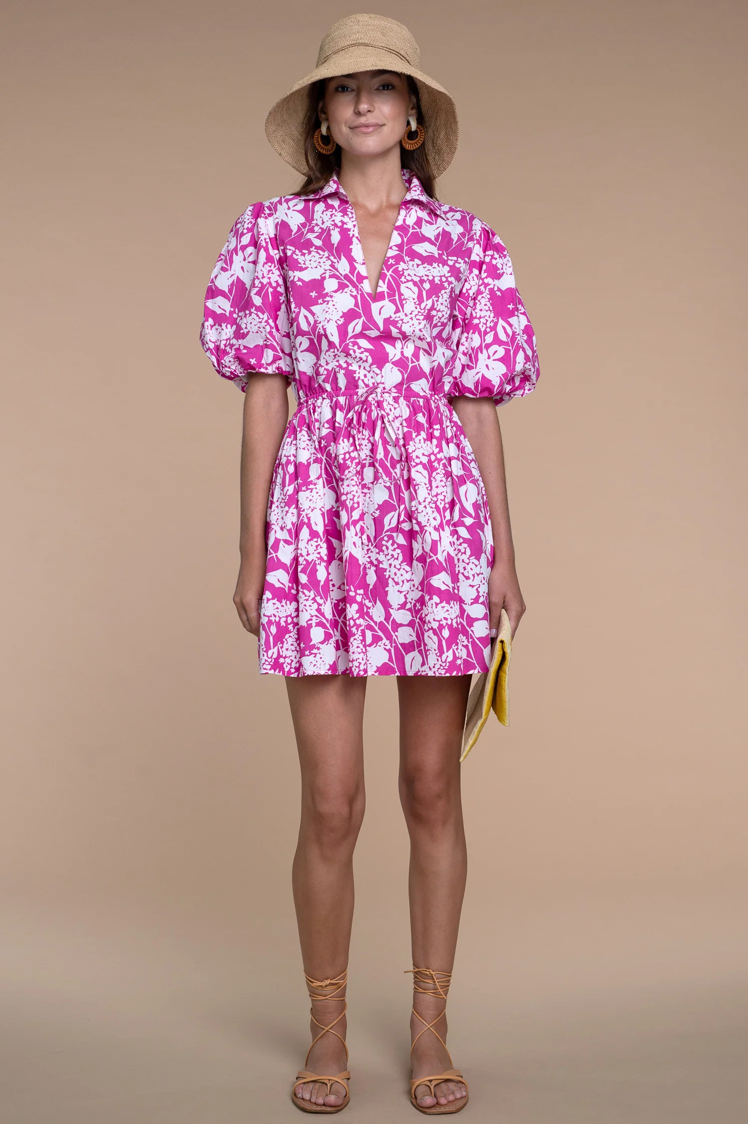 Daphne Dress in Spring Shadow Rose Violet | Olivia James The Label
