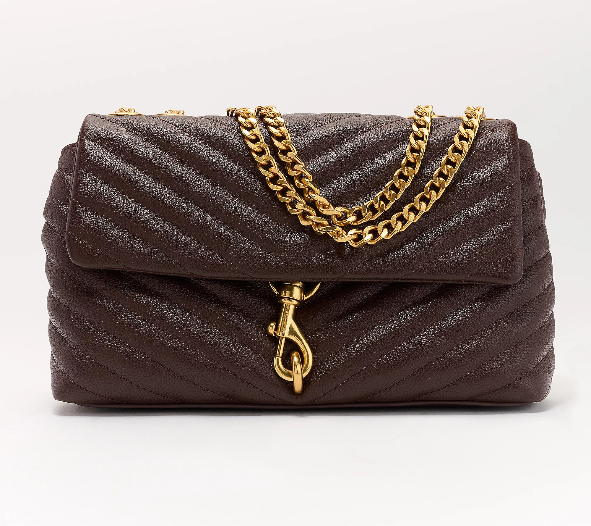 Rebecca Minkoff Edie Medium Leather Crossbody | QVC