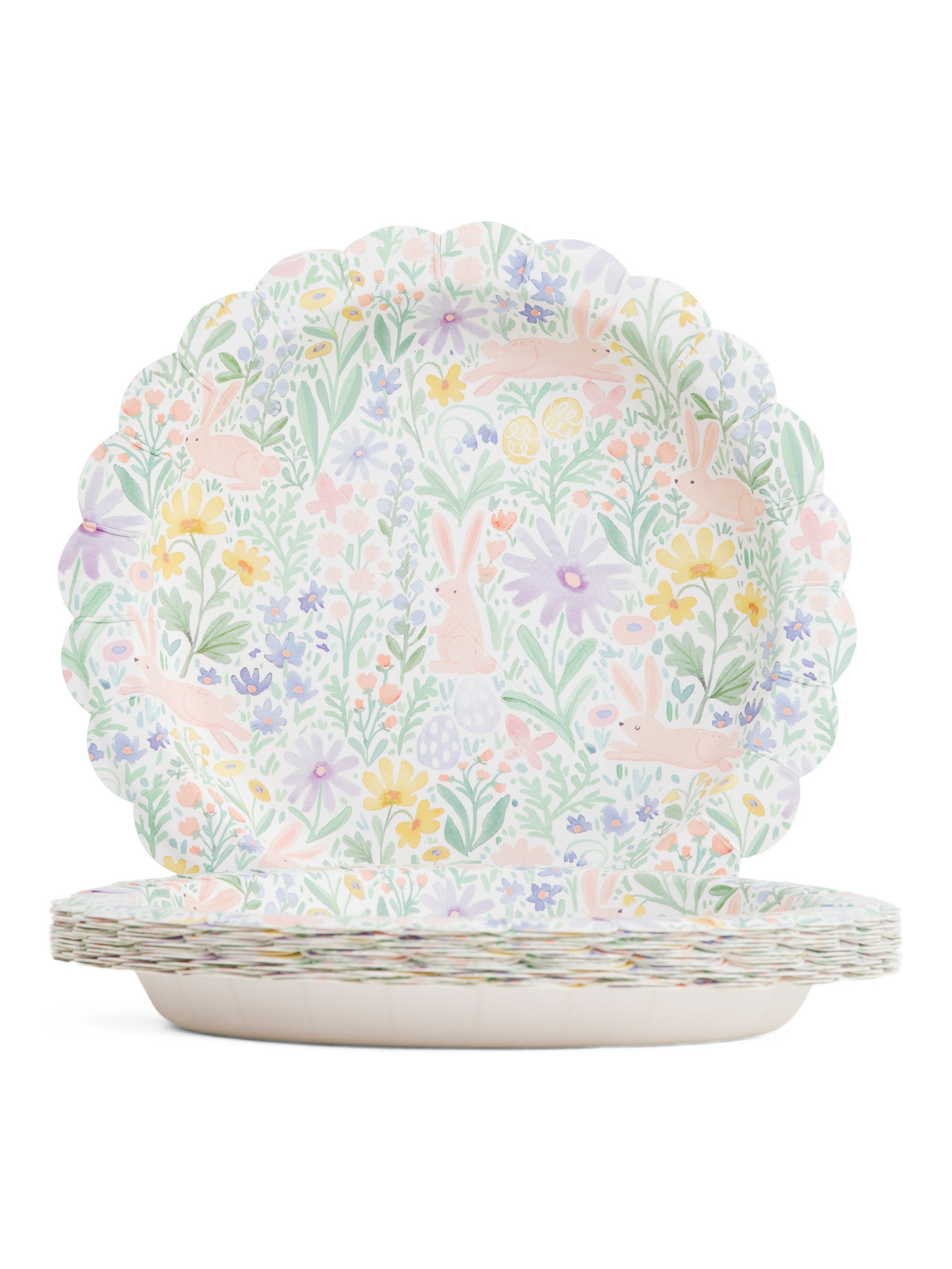 32ct Scalloped Edge Easter Dessert Plates | TJ Maxx