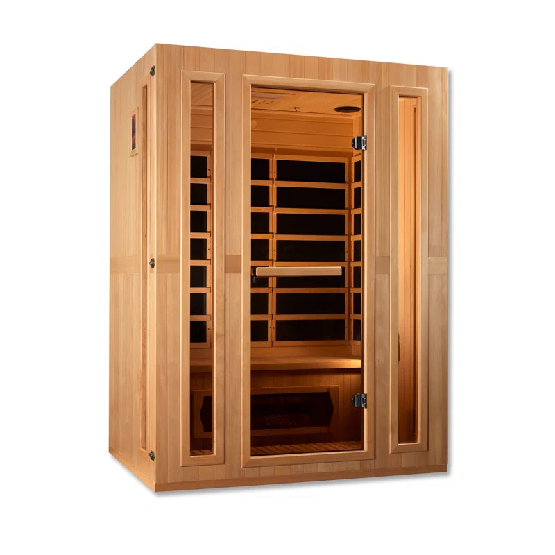 Dynamic Infrared Maxxus 3 - Person Bluetooth Compatible FAR Infrared Sauna in Hemlock | Wayfair North America