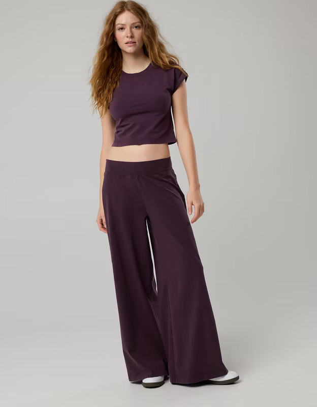 OFFLINE By Aerie OG Cotton Wide Leg Pant | Aerie