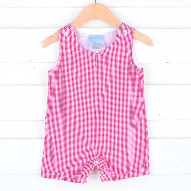 Gingham Jon Jon Red | Classic Whimsy
