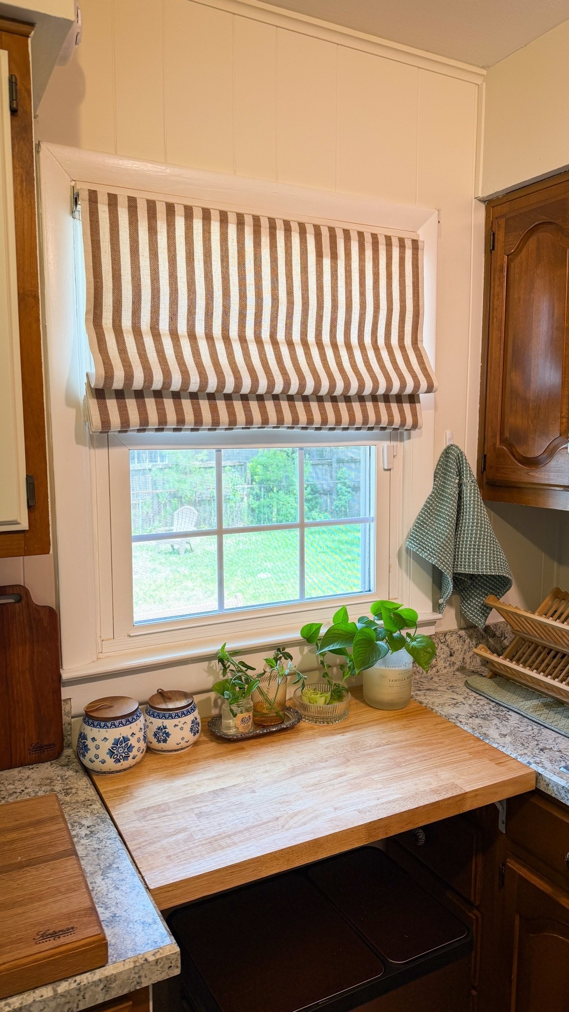 New butcher block counter top  installed in my kitchen. #butcherblock #countertop #kitchenreno #Kitchenupdate

#LTKHome