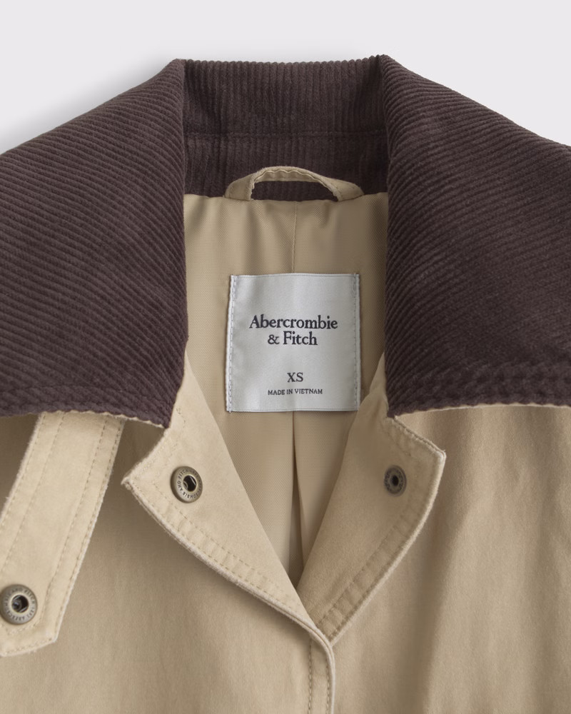 Women's Waxed Mac Coat | Women's Coats & Jackets | Abercrombie.com | Abercrombie & Fitch (US)