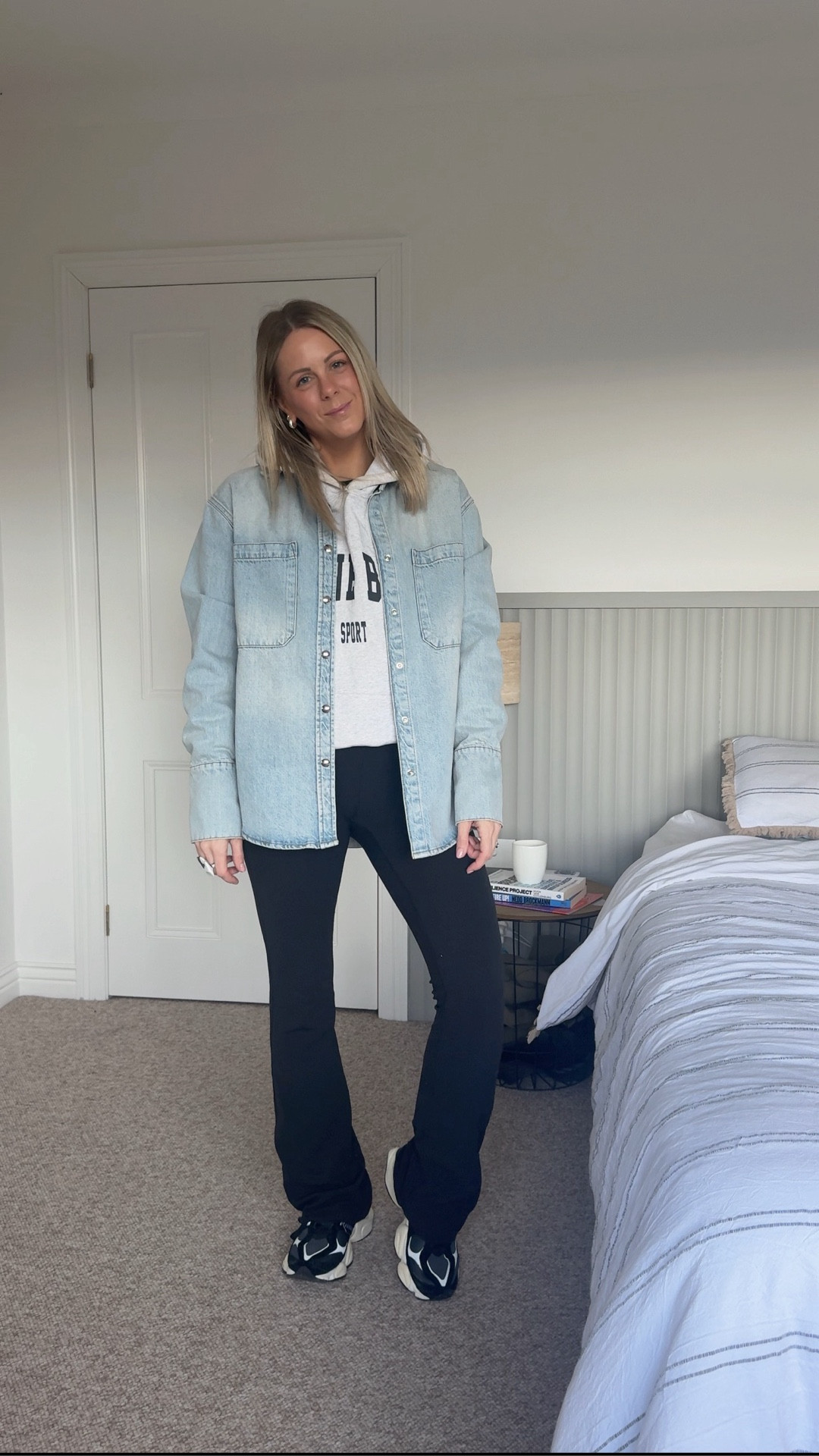 Friday mum uniform of tights and a hoodie, but make it a little more fabulous. The denim shirt is the Anine Bing Dante from Cloth Boutique (I’m in a medium!) but I’ve linked some similar styles x

#LTKaustralia #LTKwinter #LTKstyletip