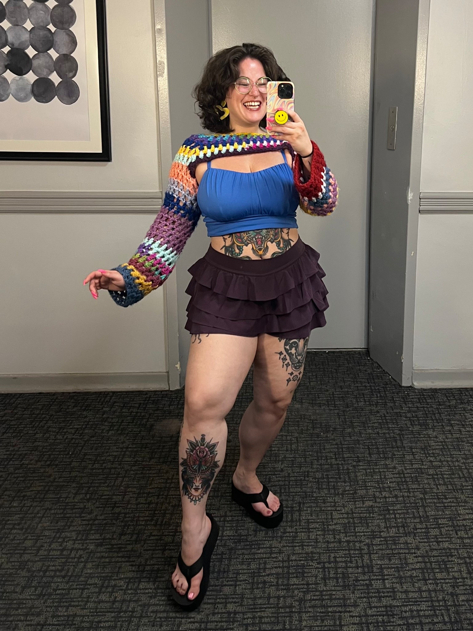 these new ruffle shorts from aerie are everythingggg!!!! i’m obsessed w this colour. 

crochet shrug made by @onthemap.ca

earrings by @thekitschycactus

top is aerie but i don’t think it’s in stock anymore 😔

#LTKFindsUnder100 #LTKMidsize #LTKPetite