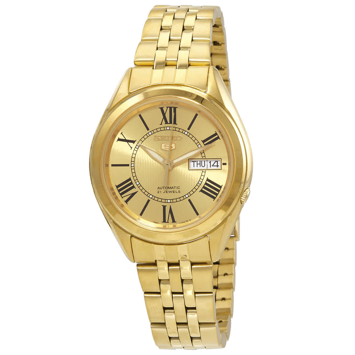 Seiko 5 Automatic Gold Dial Mens Watch SNKL38 | Jomashop.com & JomaDeals.com
