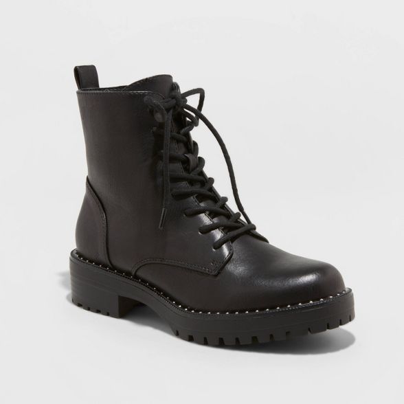 Women's Caldwell Lace Up Combat Boots - A New Day™ | Target