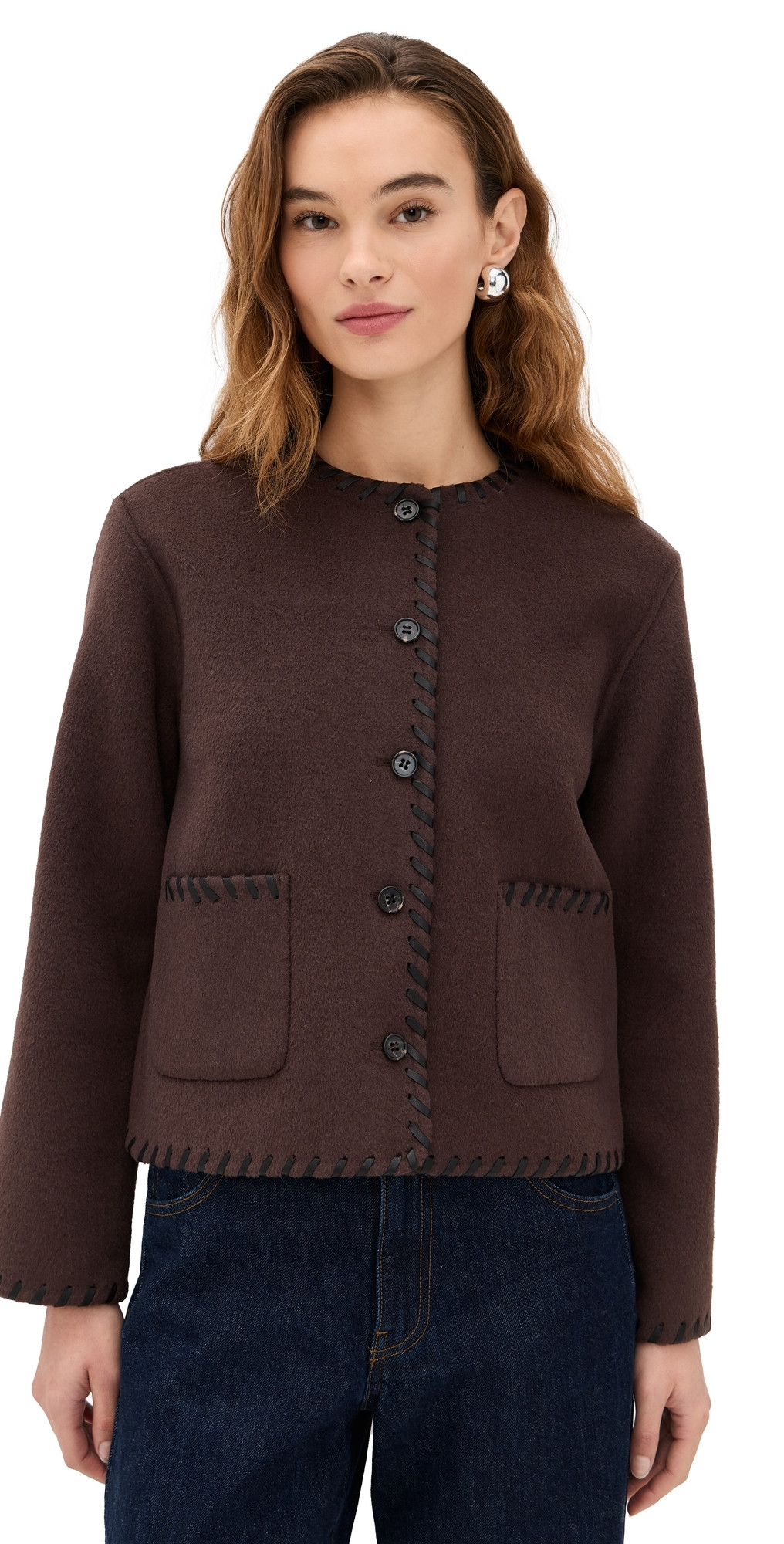 RAILS Melanie Jacket Dark Brown S | Shopbop