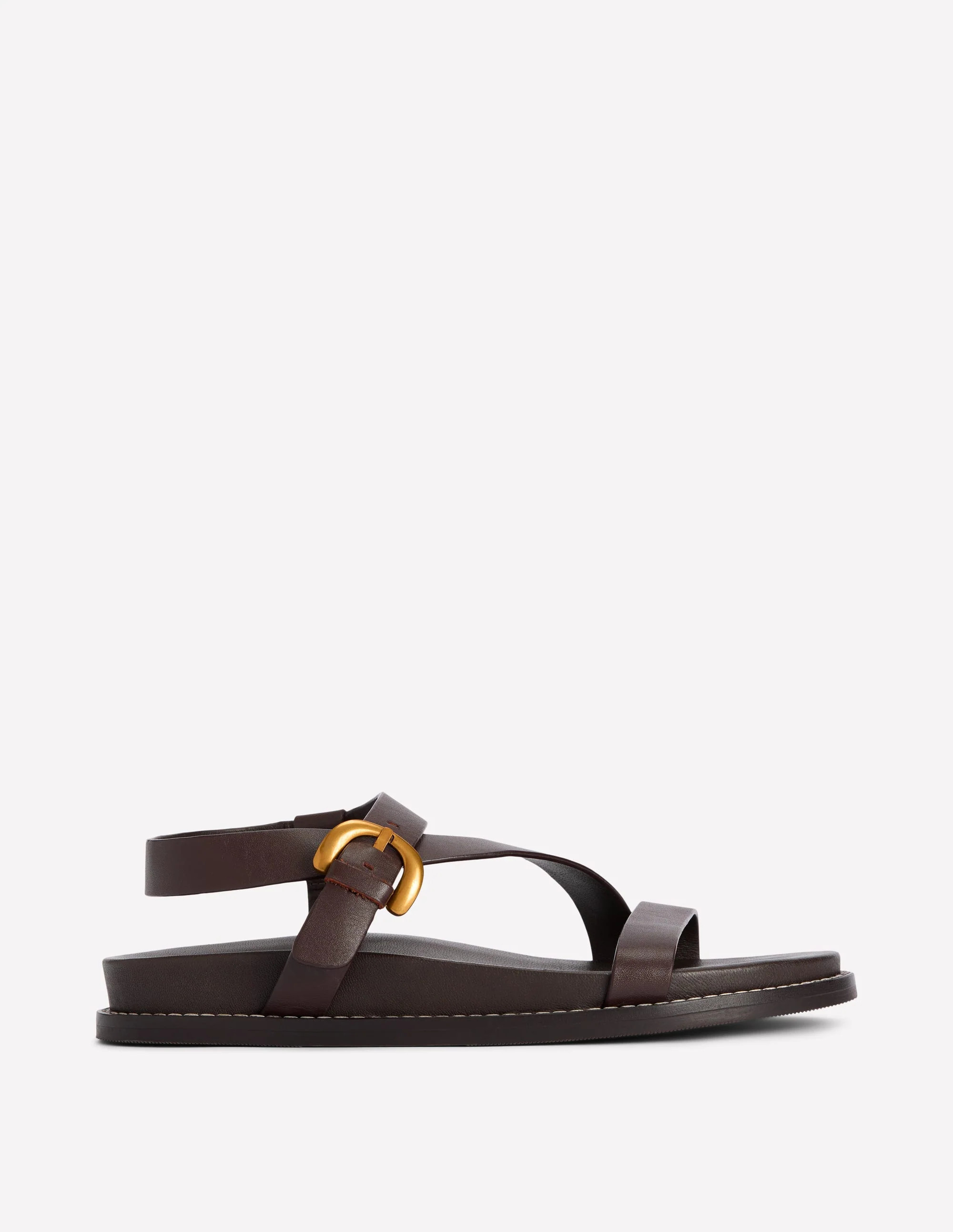 Chunky Asymmetric Sandal-Chocolate | Boden (US)