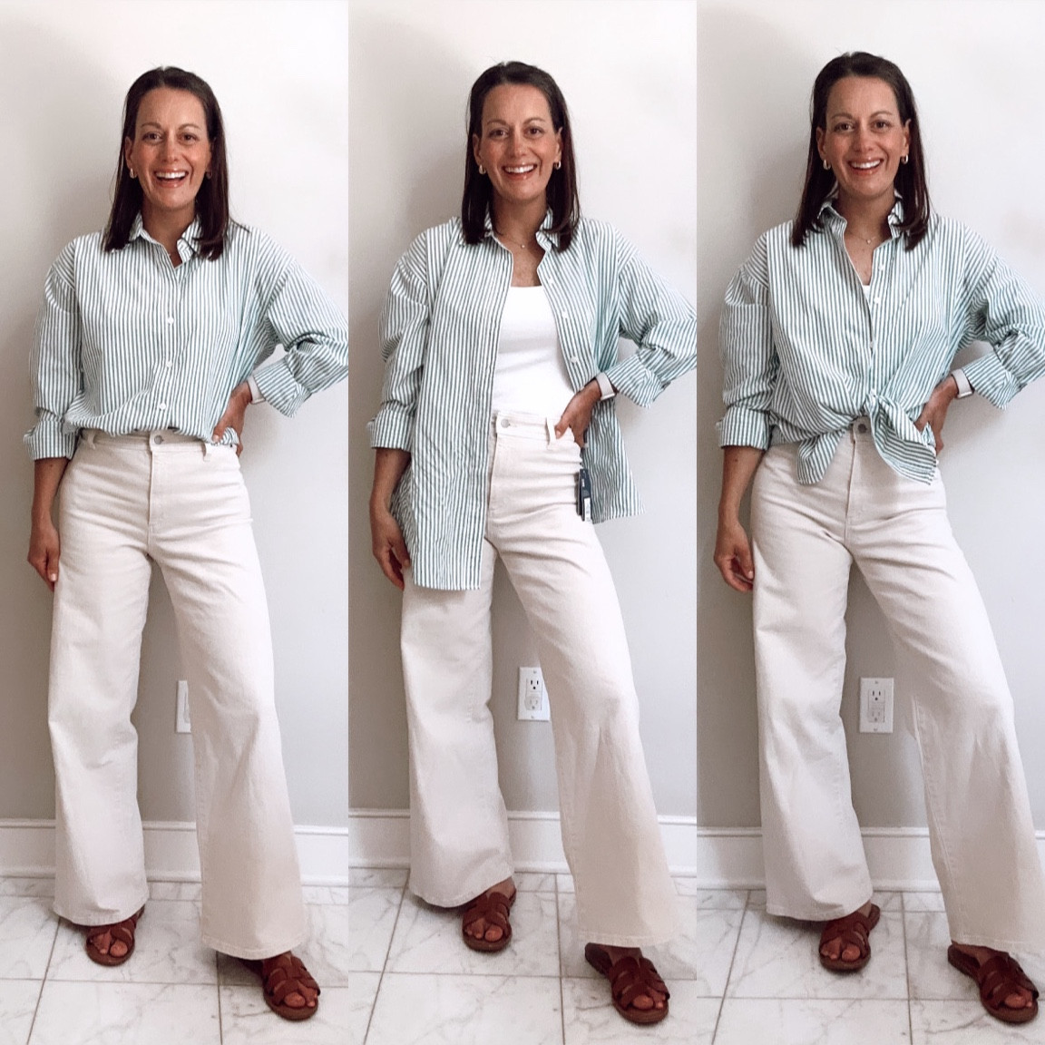 Target new arrivals! Target wide leg jeans (run true to size to small), Target button down (true to size to big), Target tank (runs small)



#LTKstyletip #LTKover40 #LTKfindsunder50