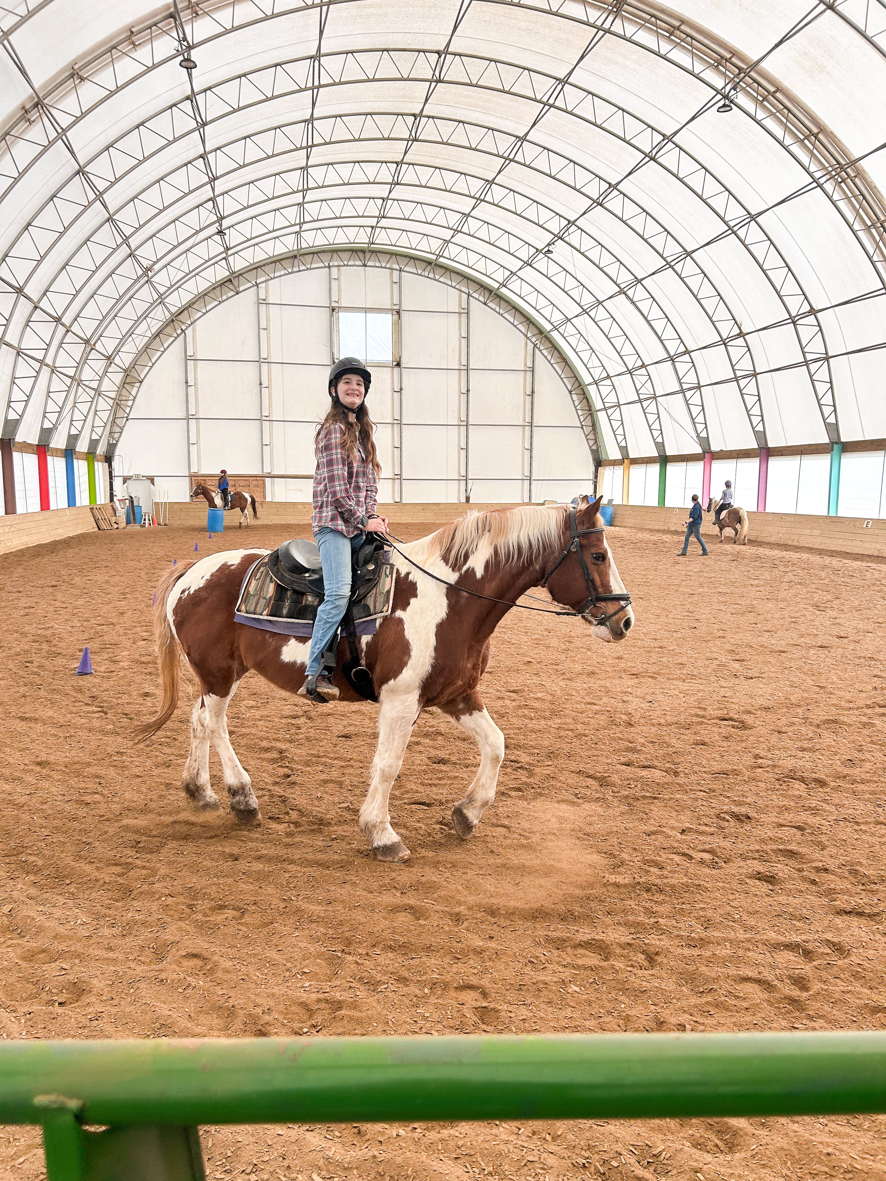 Horse lessons today. Always in our Merrell's 

 #LTKSaleAlert #LTKKids #LTKFamily